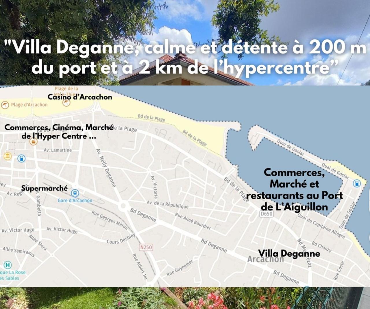 Charmant T2 Avec Exterieur Villa Deganne Arcachon Extérieur photo